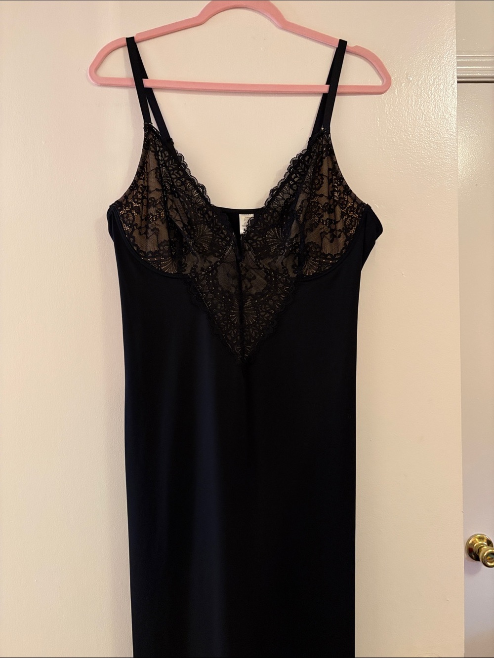 Elegant Black Lace Slip Dress